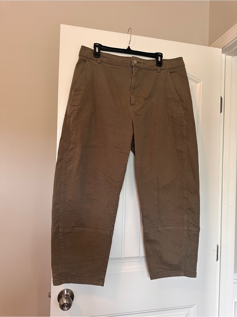 Green Everlane Cotton Barrell Jeans